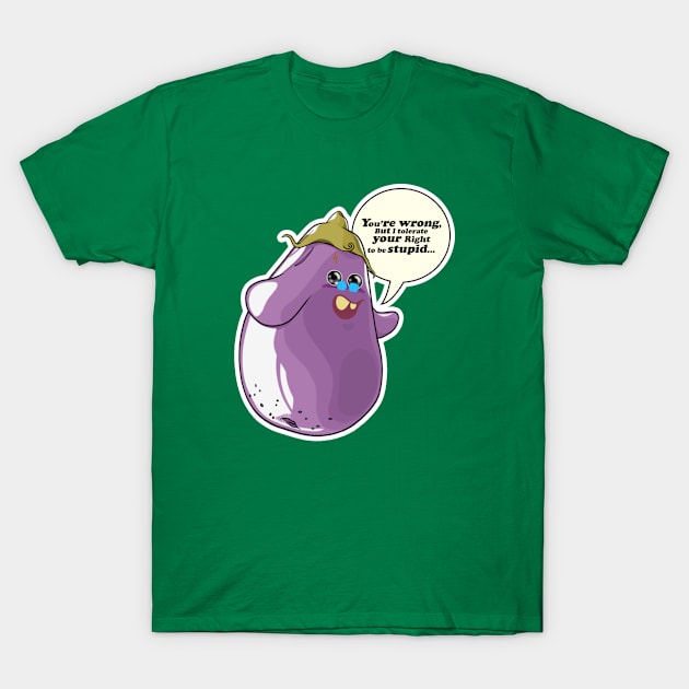 Eggplant Potter T-Shirt by LavaDrop